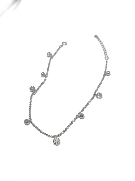Cubic Zirconia & Bell Anklet - Image 2
