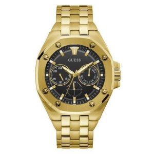 GUESS TOP GUN GOLD TONE ANALOG GENTS WATCH GW0278G2