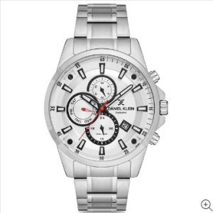 Daniel Klein Exclusive White Dial Chronograph Watch